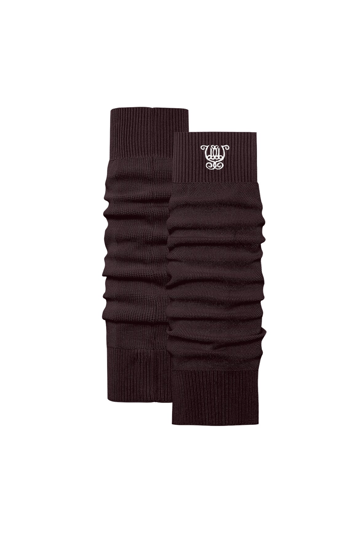 WISKII Studio Luxe Leg Warmers in soft fabric, shown as cozy accessories for added warmth and style.