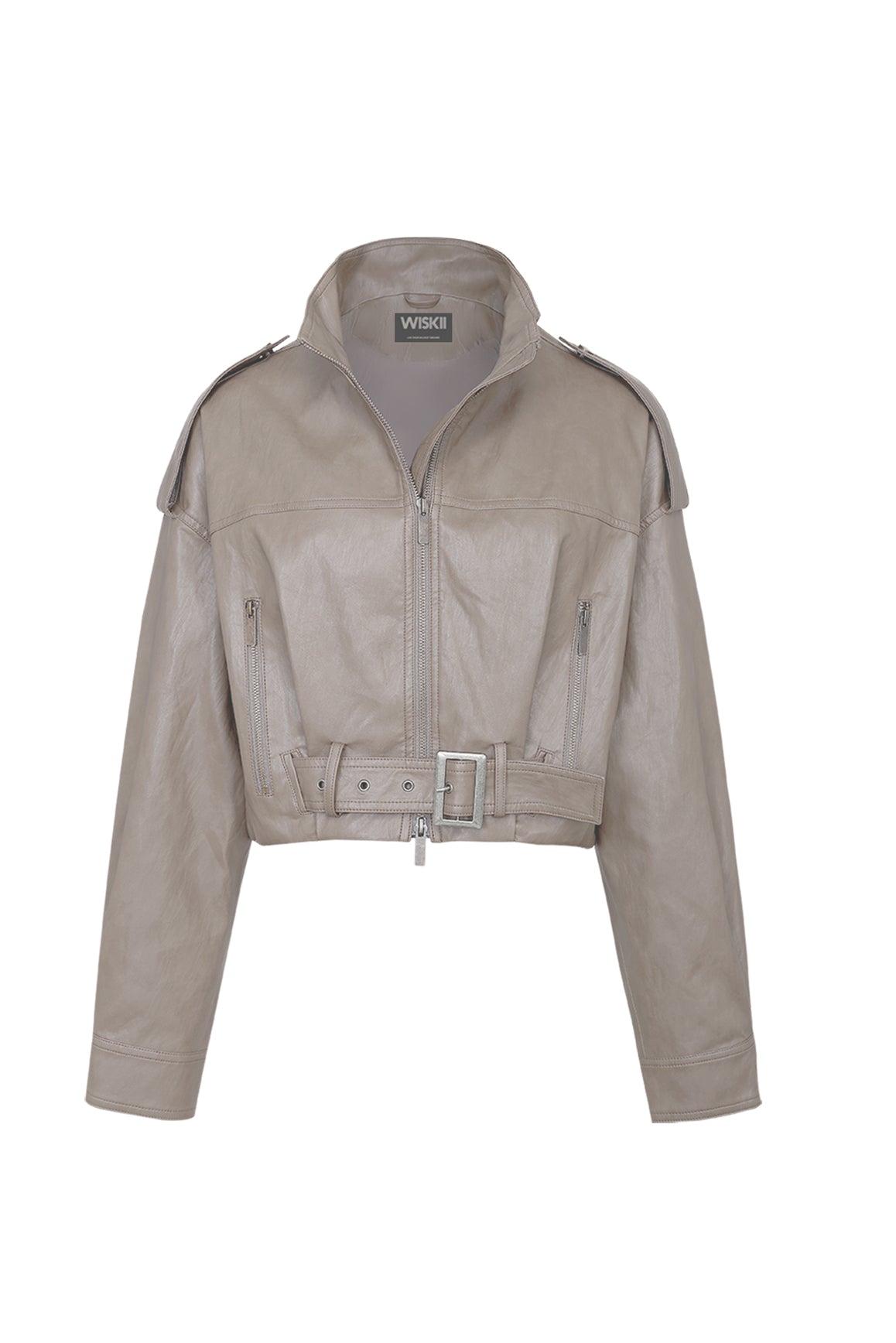 Retro Faux Leather Jacket