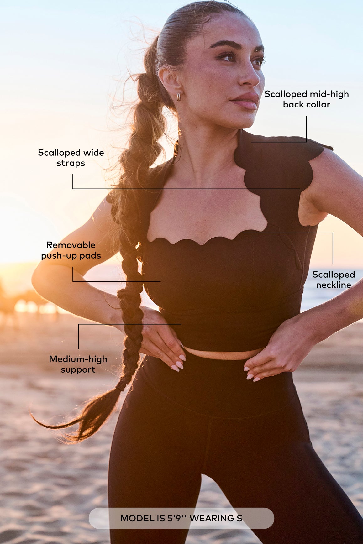 WISKII Sujetador festoneado Rise Above