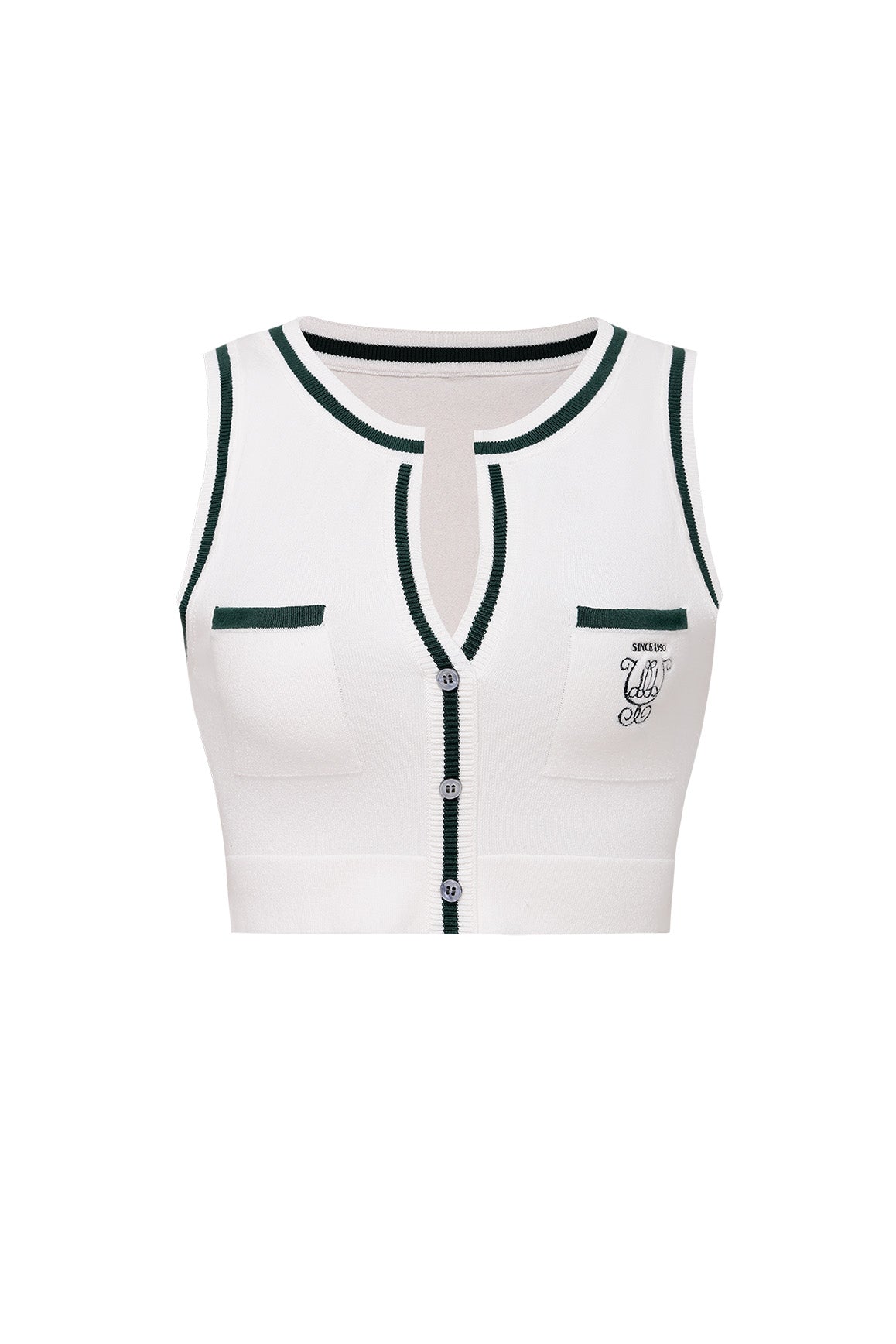 Mirto Knit Button Tank Top