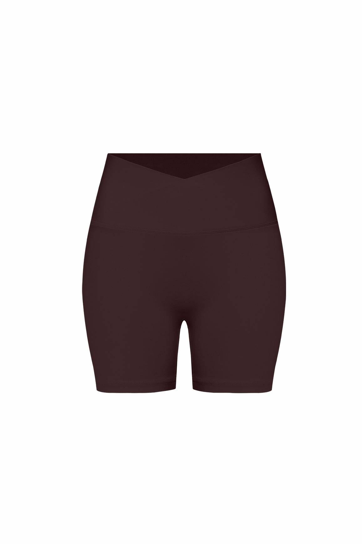 WISKII Riviera V-Waist Scrunch Shorts in lightweight fabric, shown in a relaxed fit with V-waist design and scrunch detail.