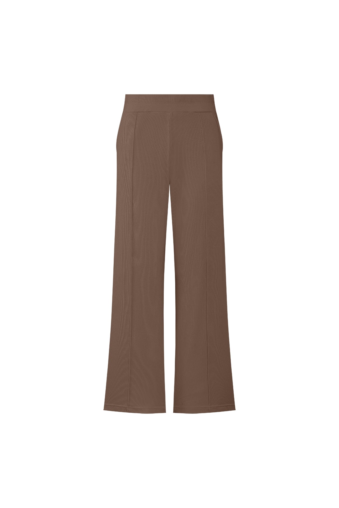 WISKII Riviera wide-leg pants in lightweight fabric, featuring a relaxed fit and high waist profile.