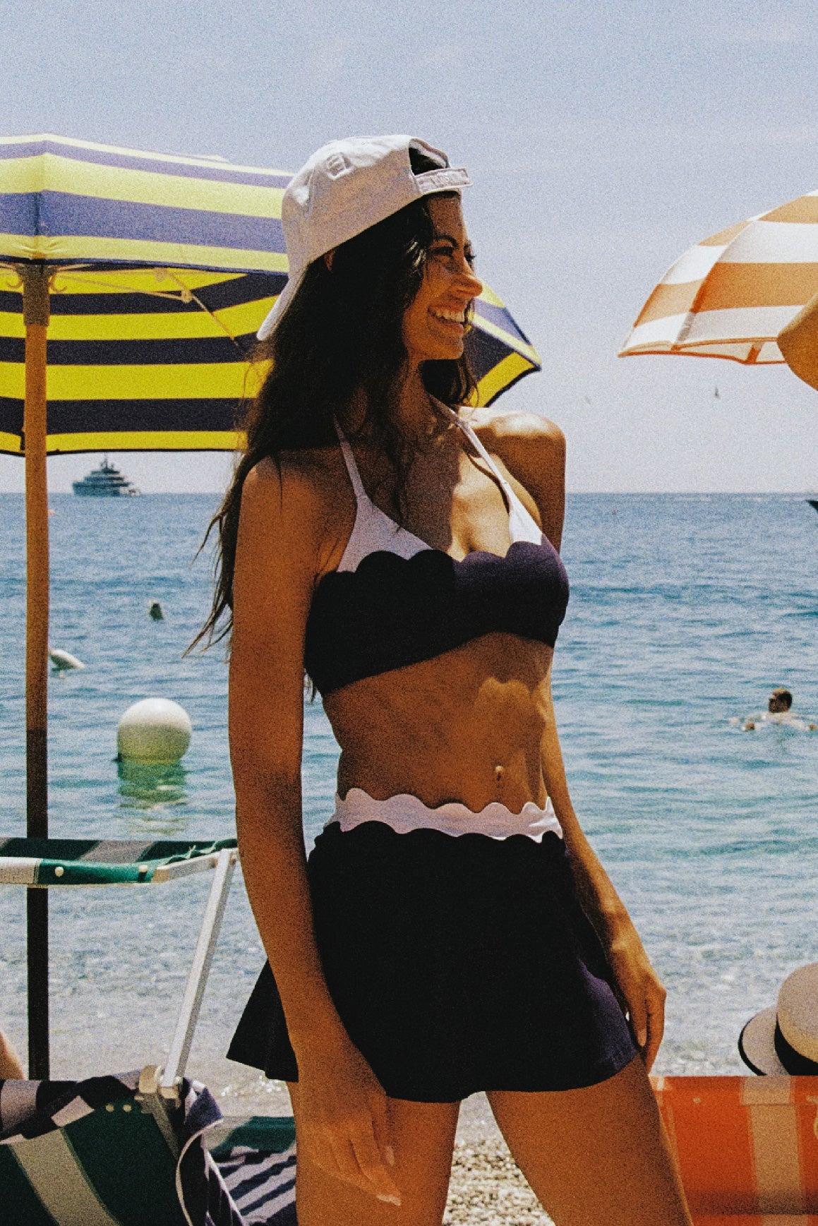 Riviera Scallop Contrast Skirt