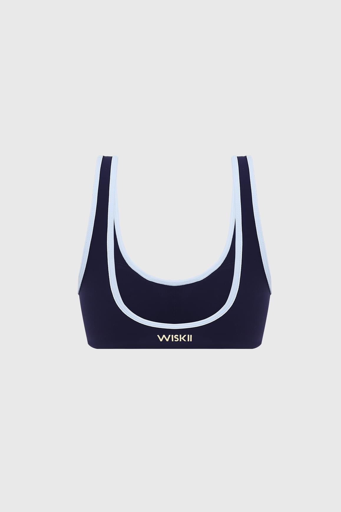 Vintage Contrast Piping Bra