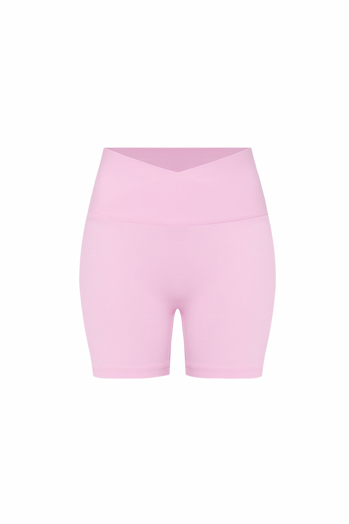 WISKII Riviera V-Waist Scrunch Shorts in black, high-waisted with a ruched front, designed for a stylish, comfortable fit.