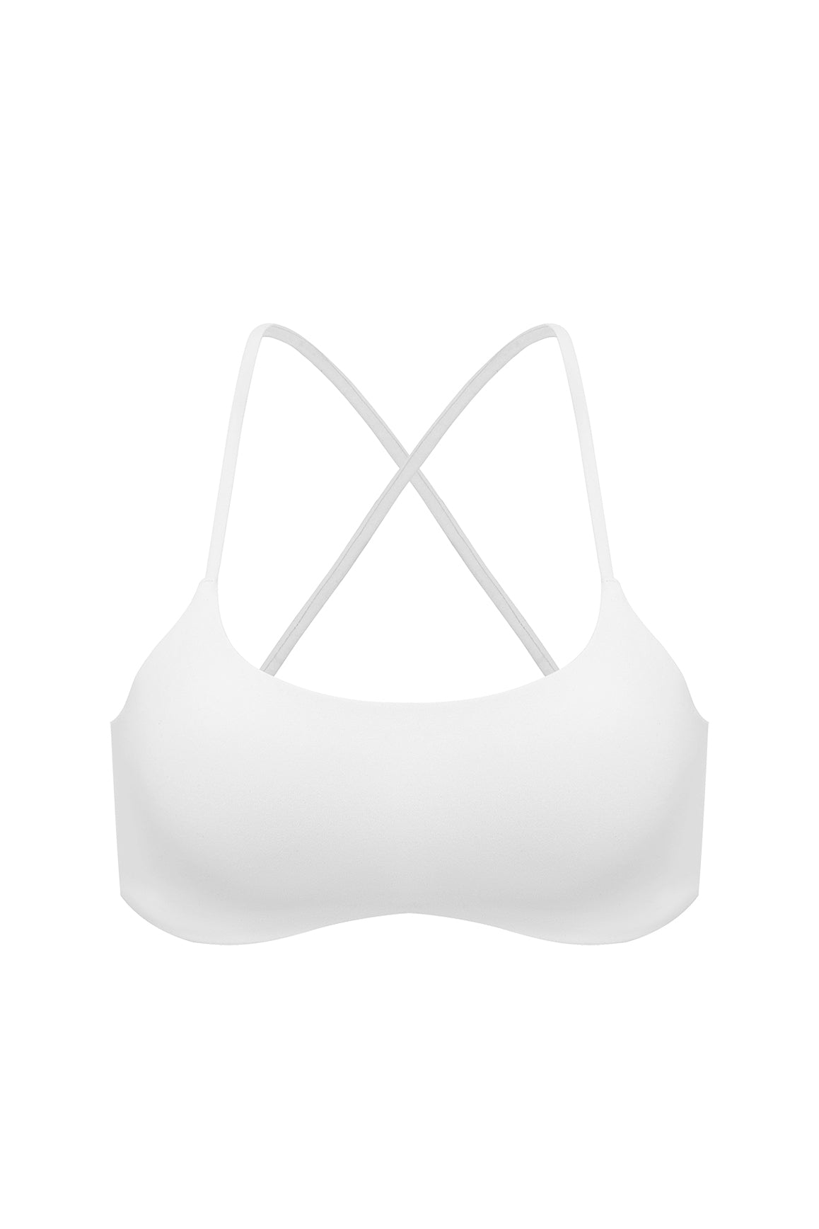 Minimal Crossback Bra | WISKII Bra | Ivory Bra