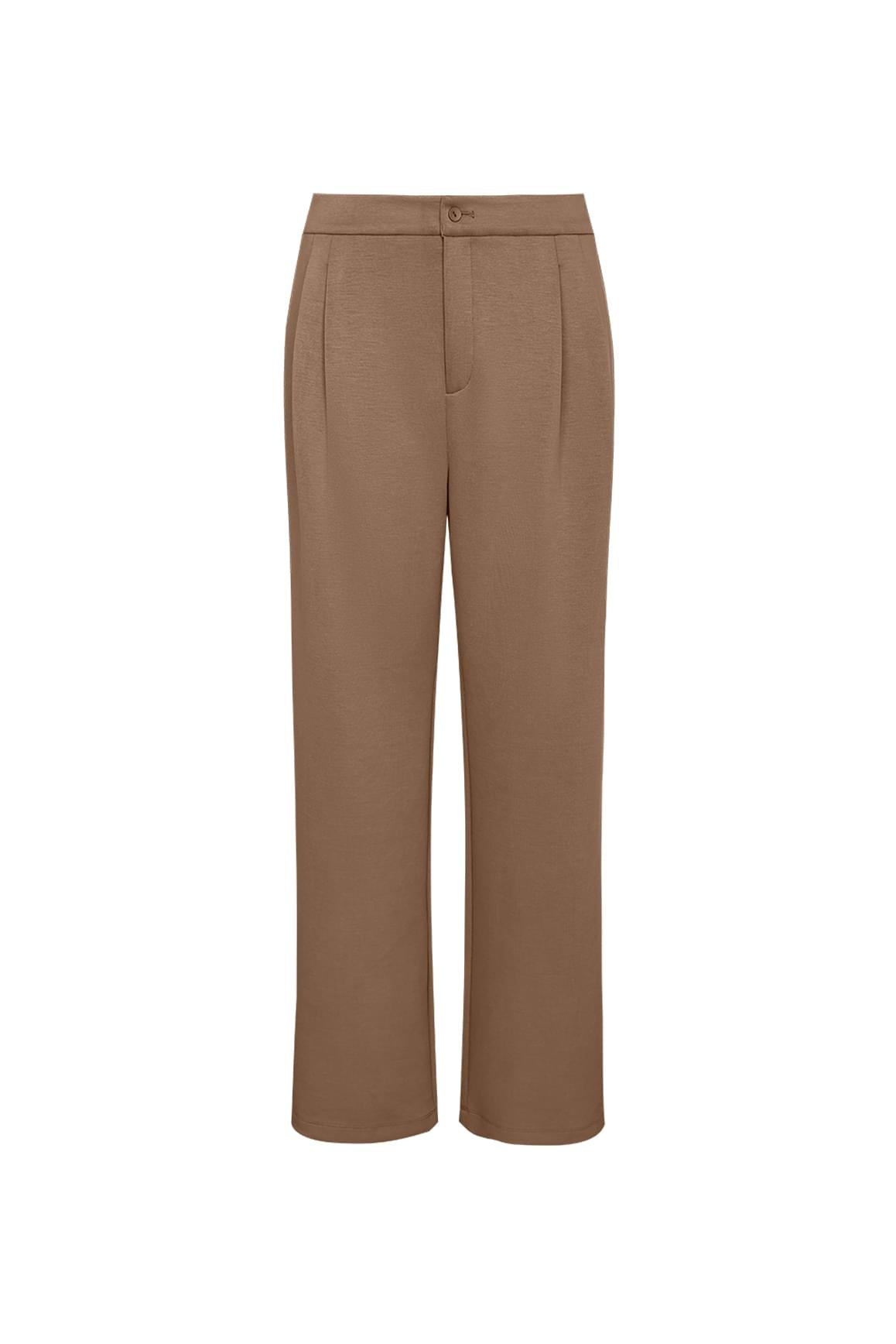 WISKII Solene Ease Trousers,兼具時尚與舒適感的寬鬆版型長褲,配備彈性腰頭,非常適合日常休閒穿搭。