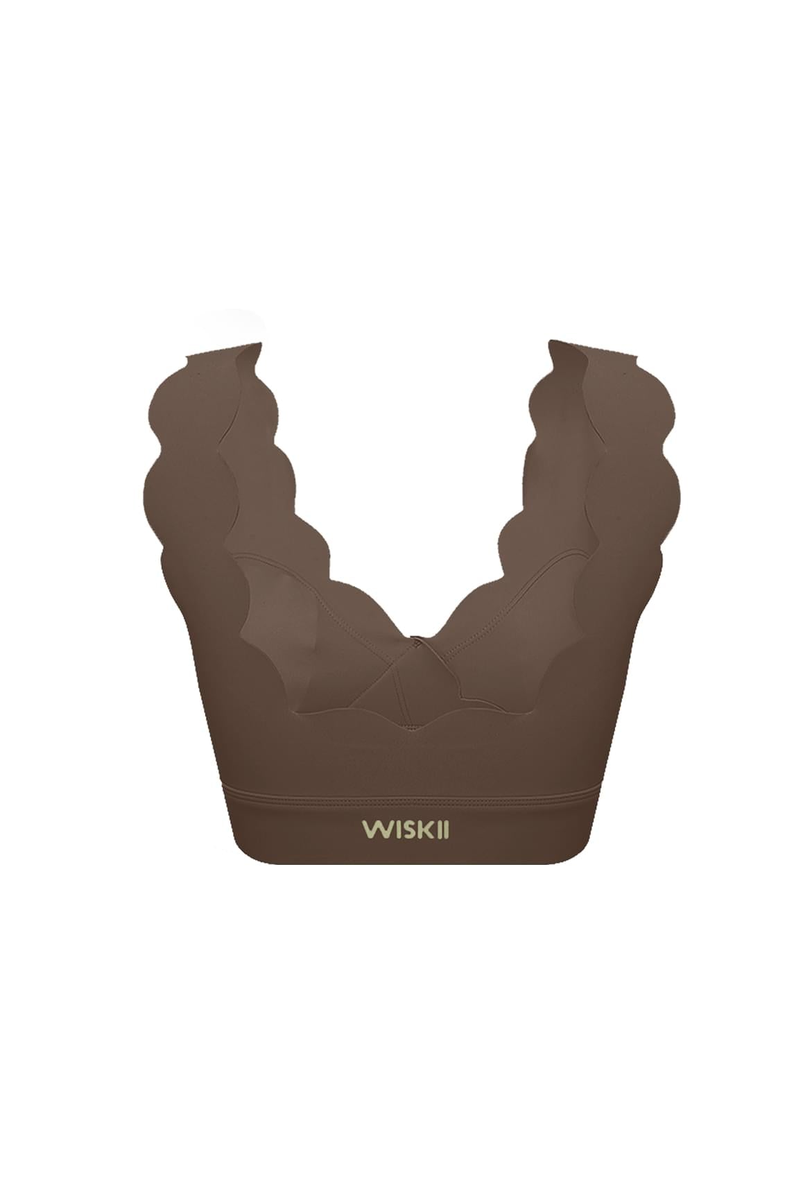 WISKII Soufflé 黑色運動內衣,具支撐設計、吸濕排汗面料及可調式肩帶,適合運動穿戴。
