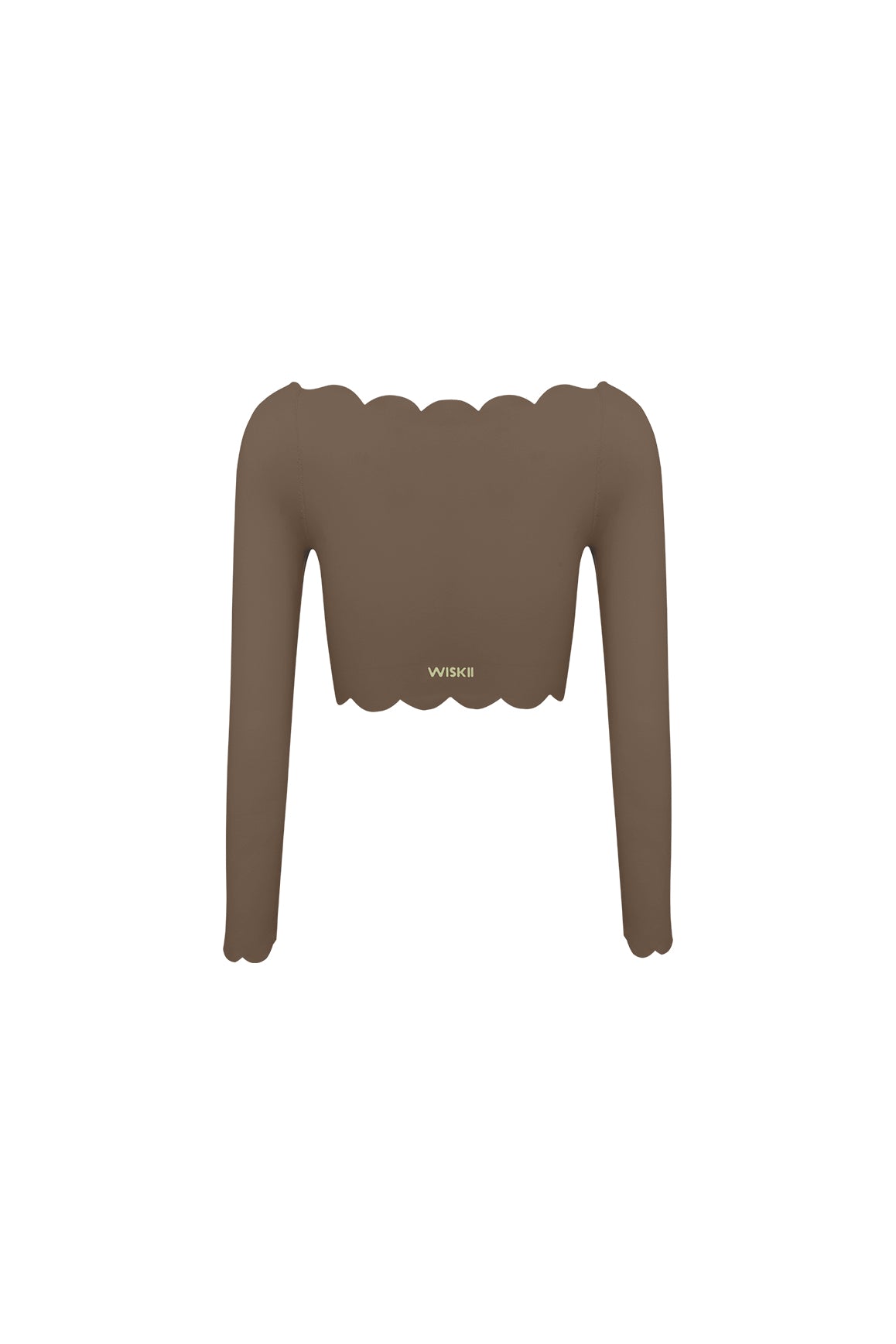 Off Shoulder Long Sleeve Crop Top