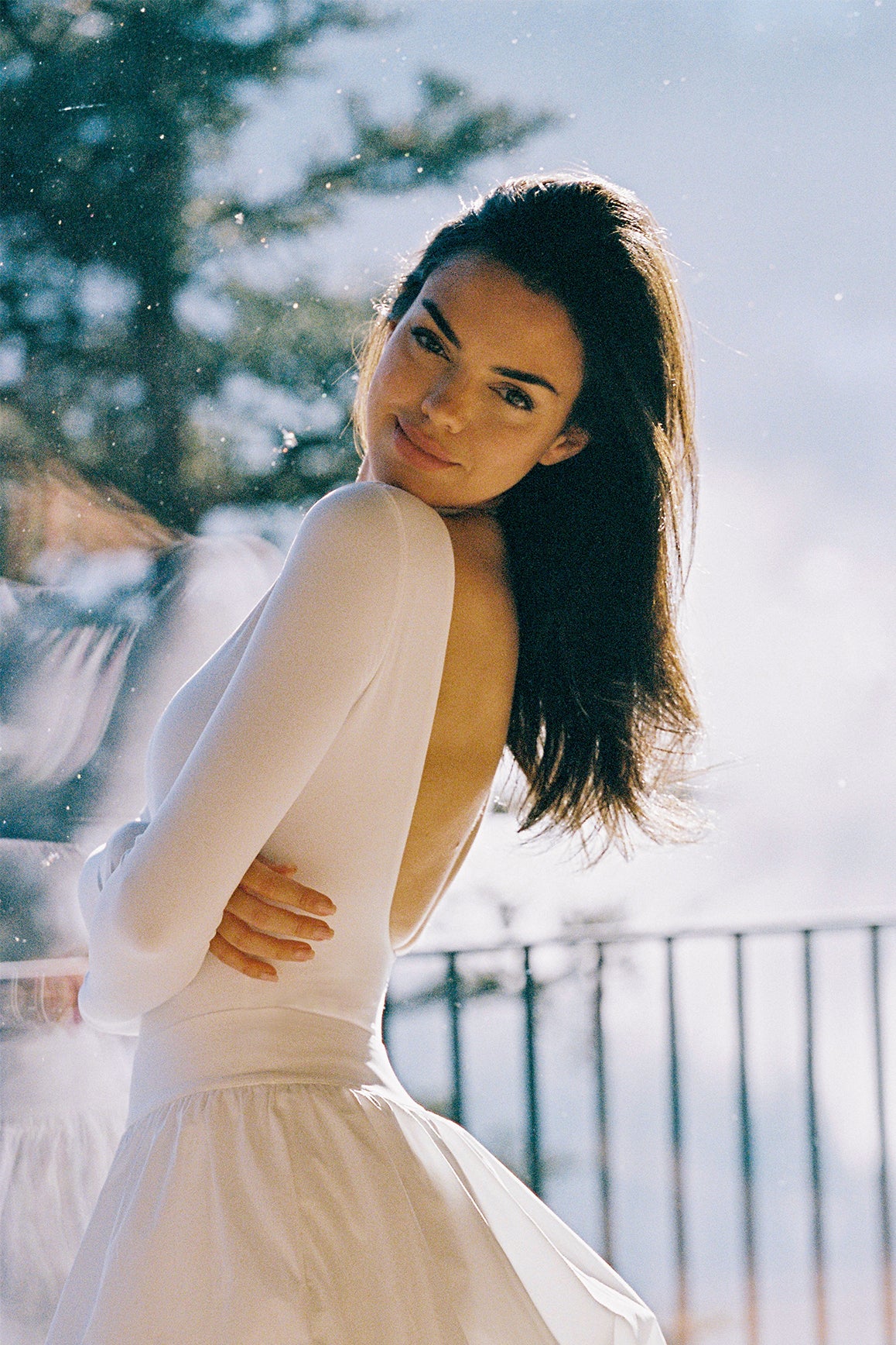 Long Sleeve Open Back Bodysuit