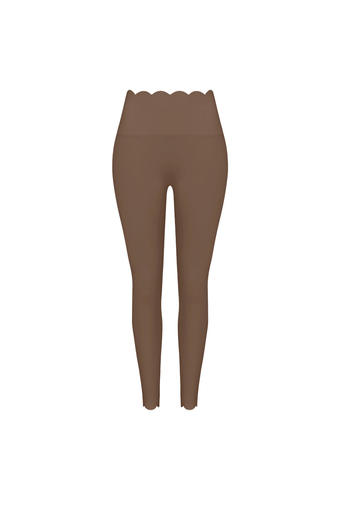 High-Waist Scallop Scrunch Legging