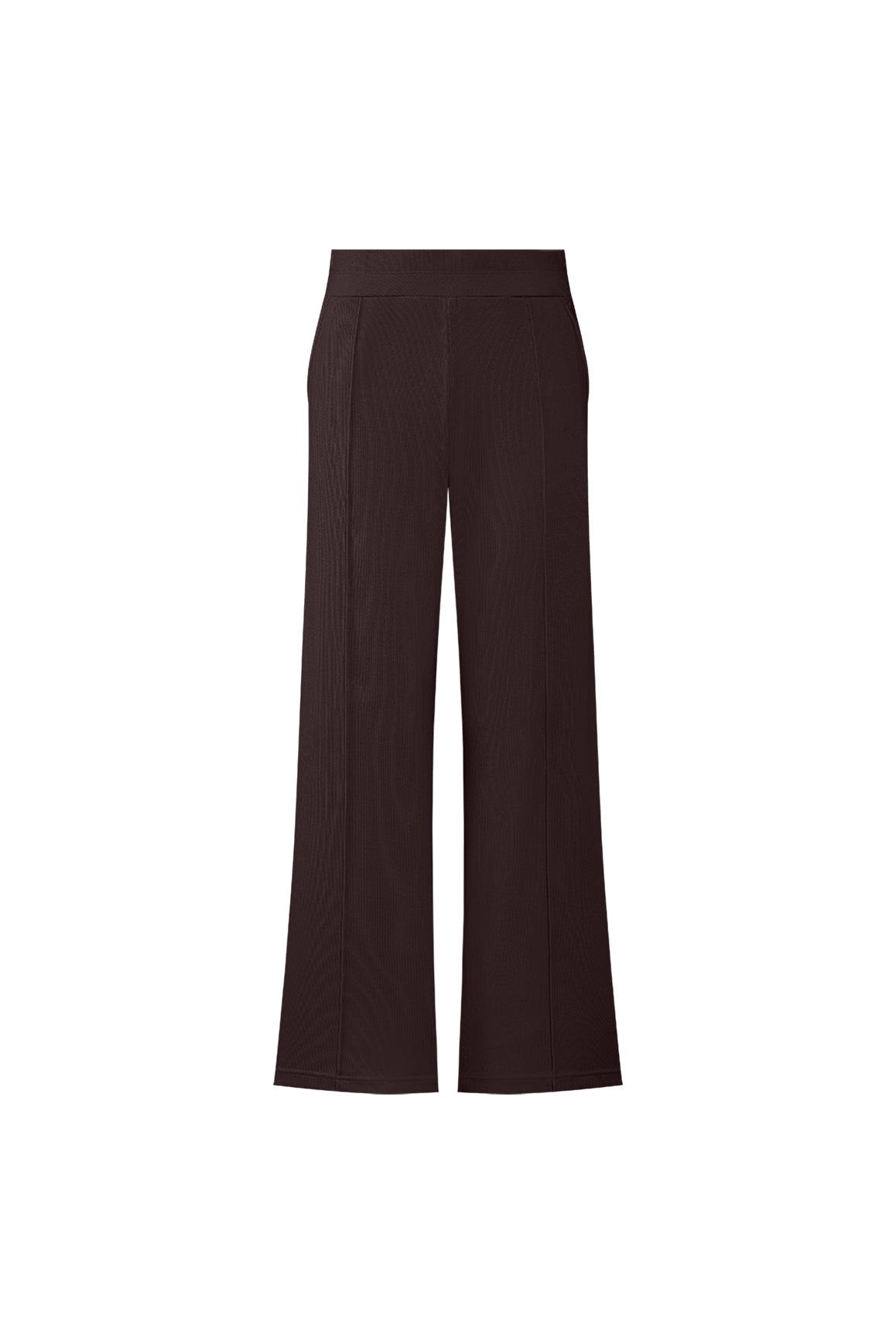 WISKII Riviera wide-leg pants in neutral fabric, featuring a relaxed fit and high waist, perfect for casual and chic outfits.