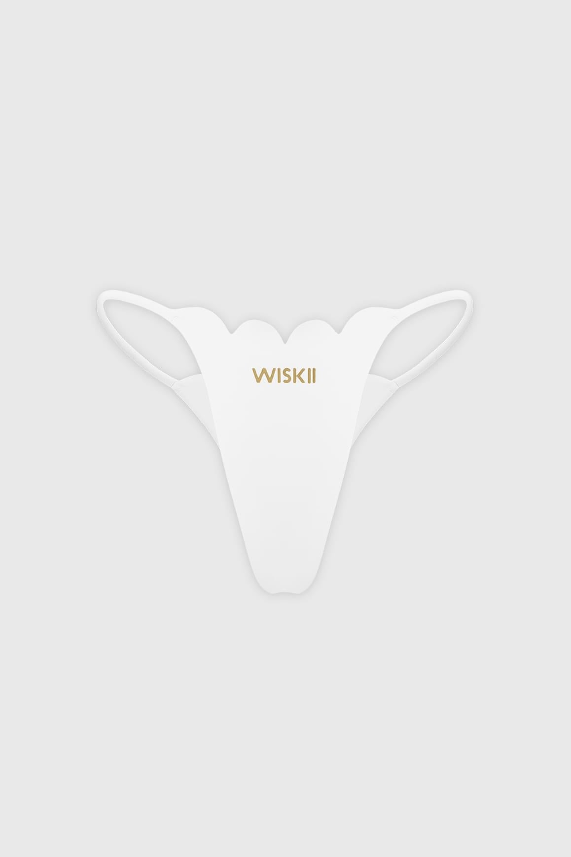 WISKII 扇貝邊高衩比基尼下褲,時尚內褲款式,配有扇貝滾邊與高衩剪裁,色調鮮豔亮麗。