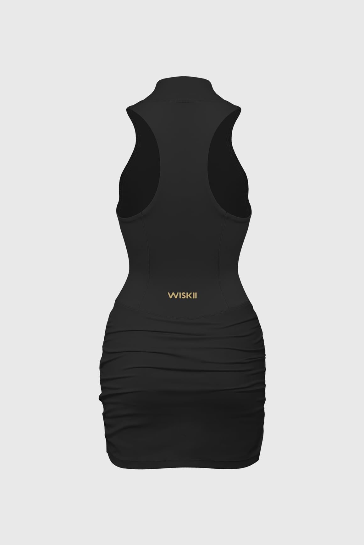 WISKII Riviera Kinetic 洋裝,選用鮮豔飽和的面料,擁有無袖設計與飄逸流暢的輪廓,非常適合夏季穿著。
