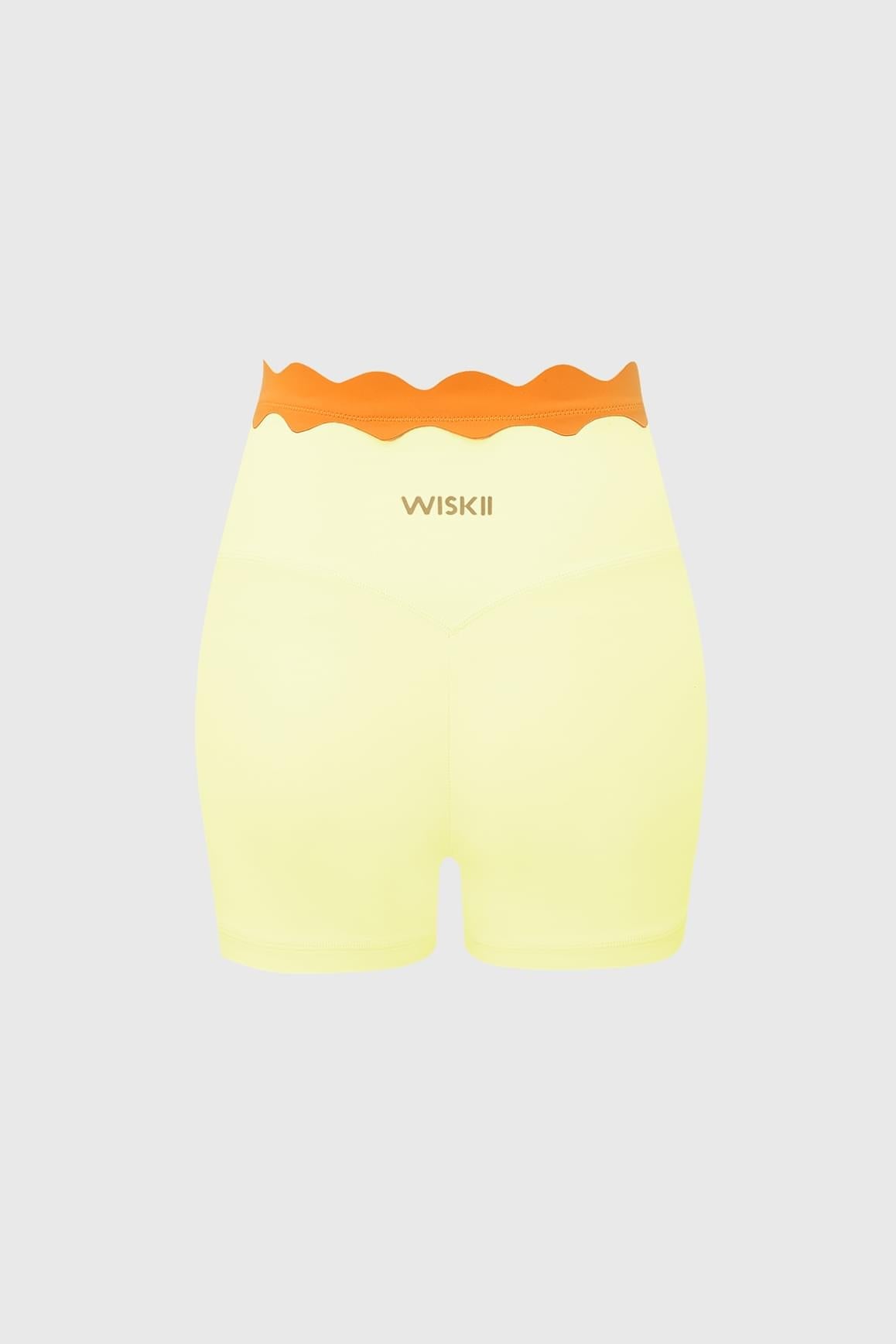 Contrast Scallop Scrunch Short - WISKIIWS676limoncellocitrusS
