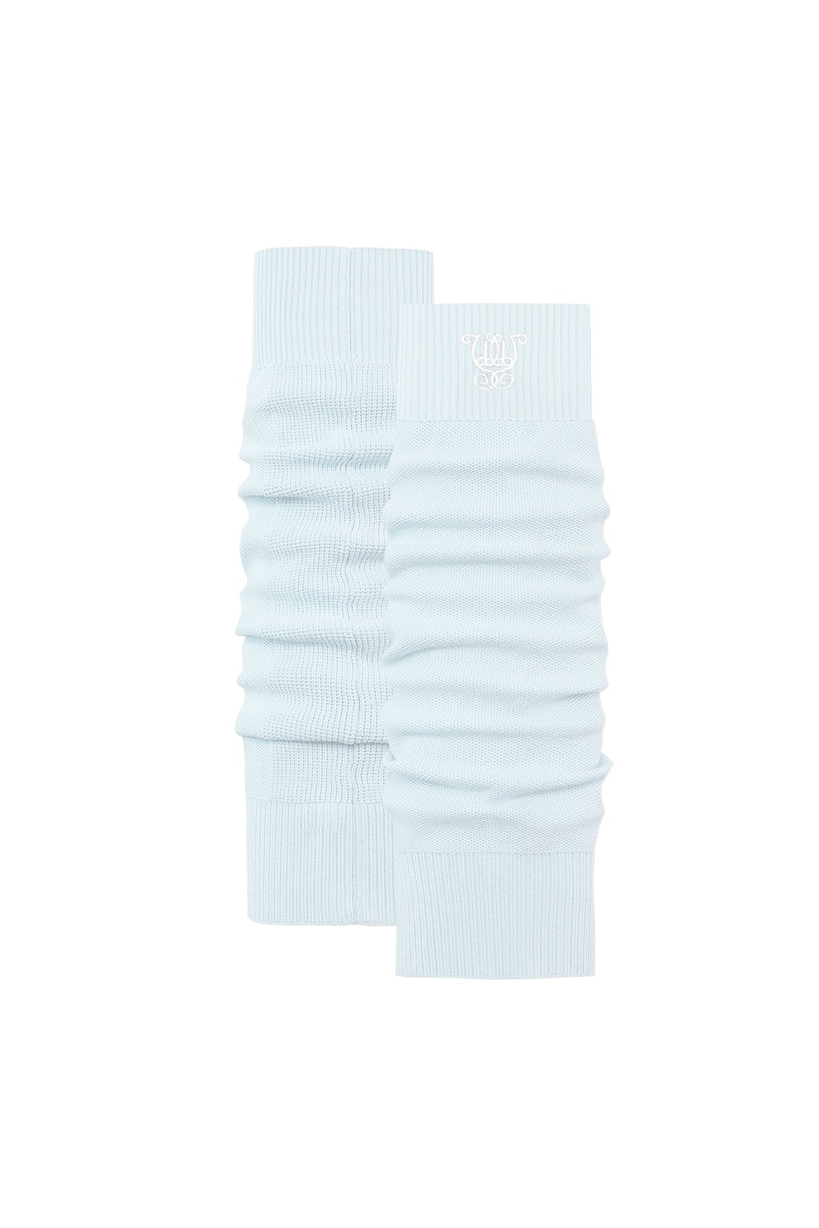 WISKII Studio Luxe Leg Warmers in soft fabric, shown as cozy accessories for stylish winter wear.