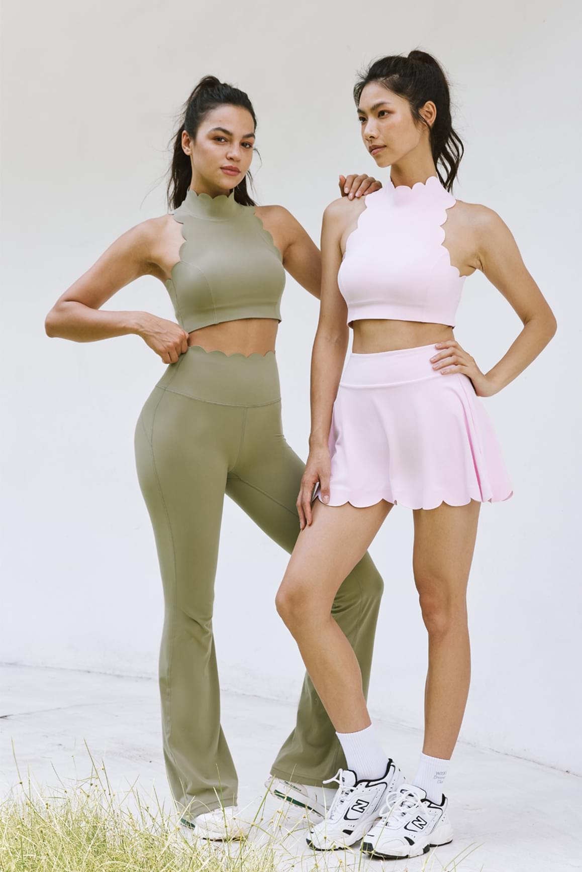 High-Waist Flare Legging - WISKIIWS223mutedkhakiS