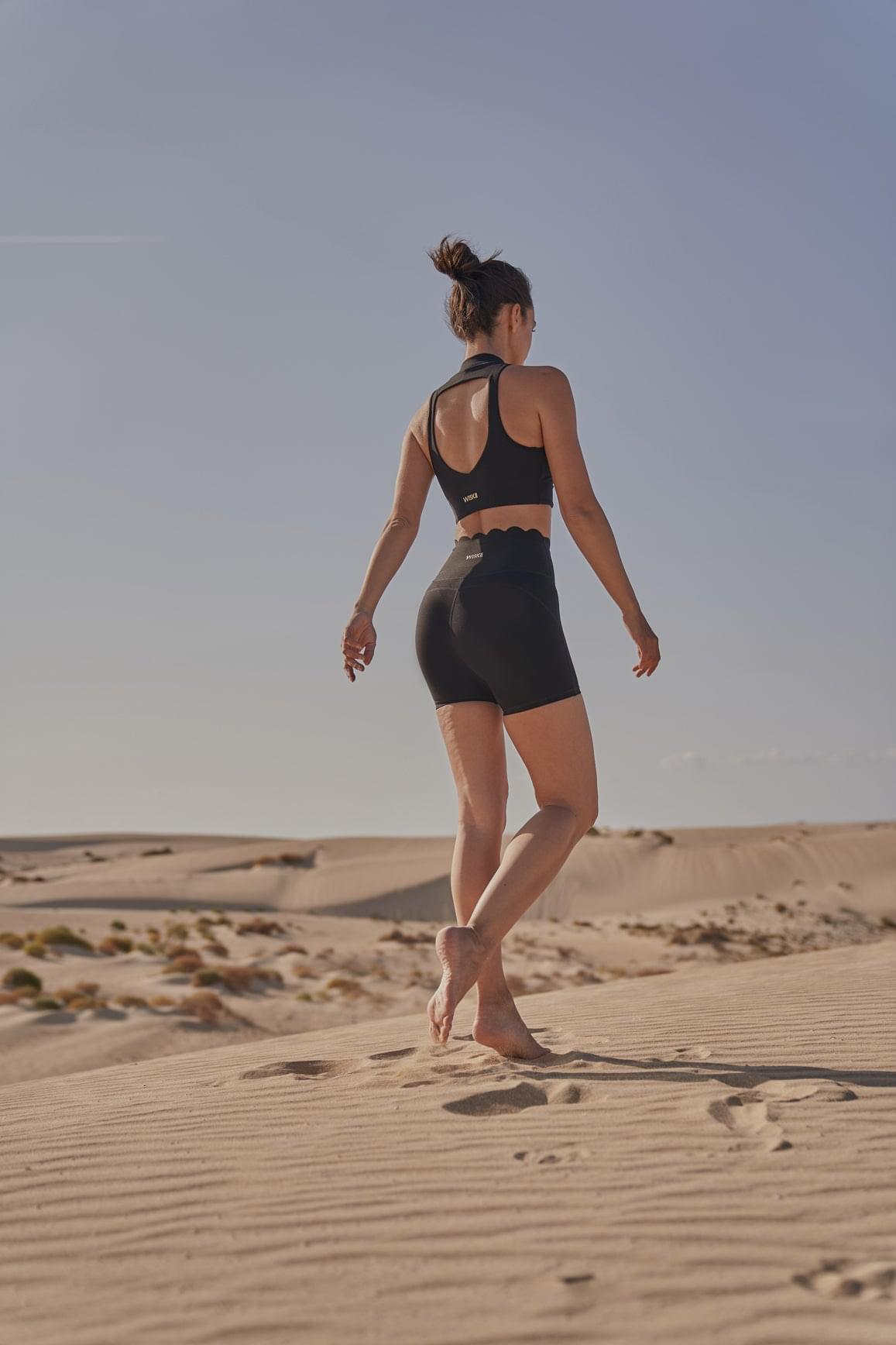 High-Waist Sculpting Biker Short - WISKIIWS205DblackS