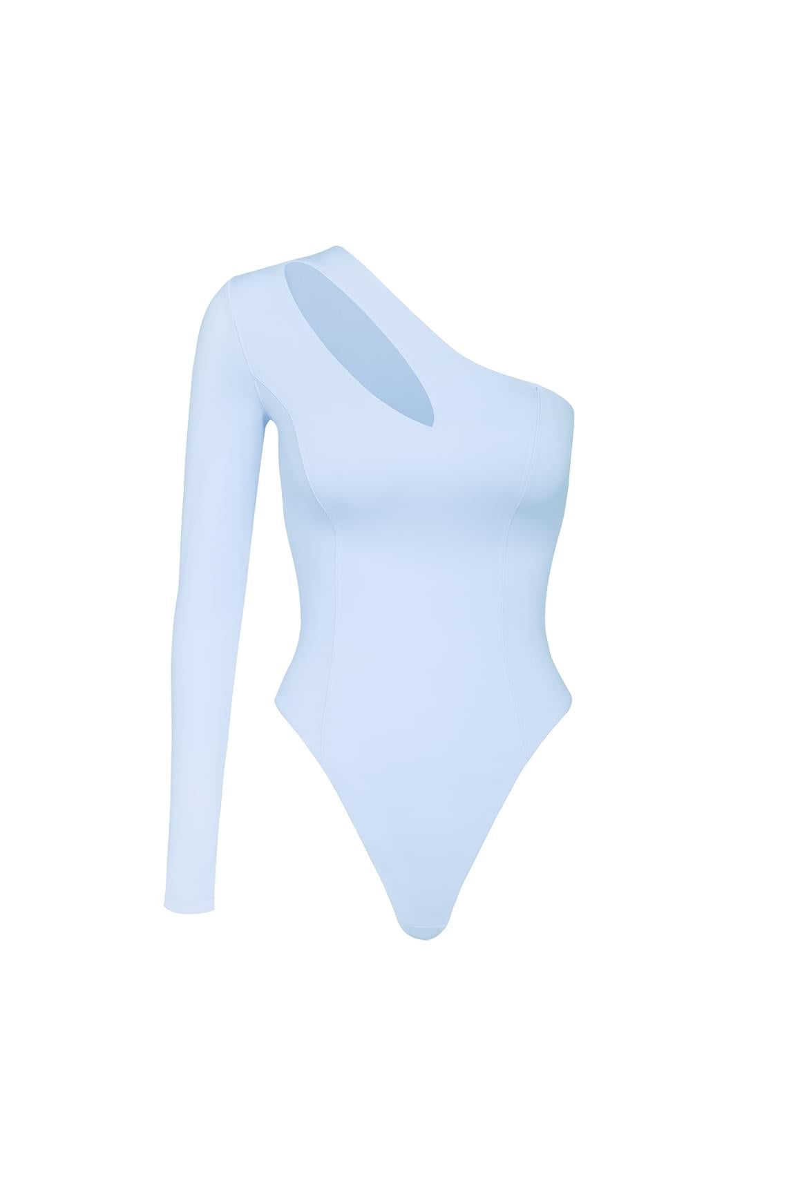 Long Sleeve Cutout Bodysuit - WISKIIWS523heavenlyblueS