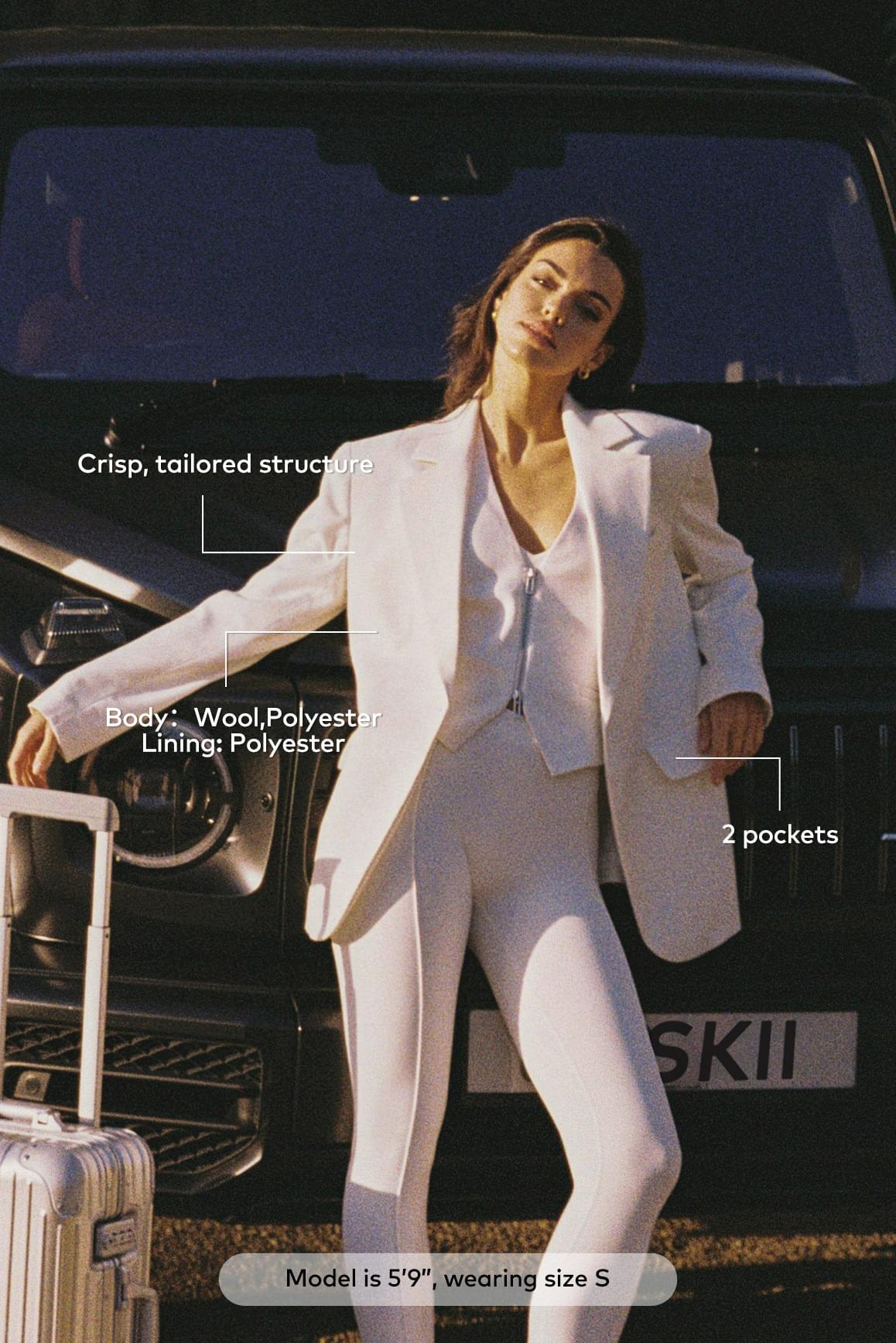 Outline Luxe Blazer - WISKIIWS662creamS