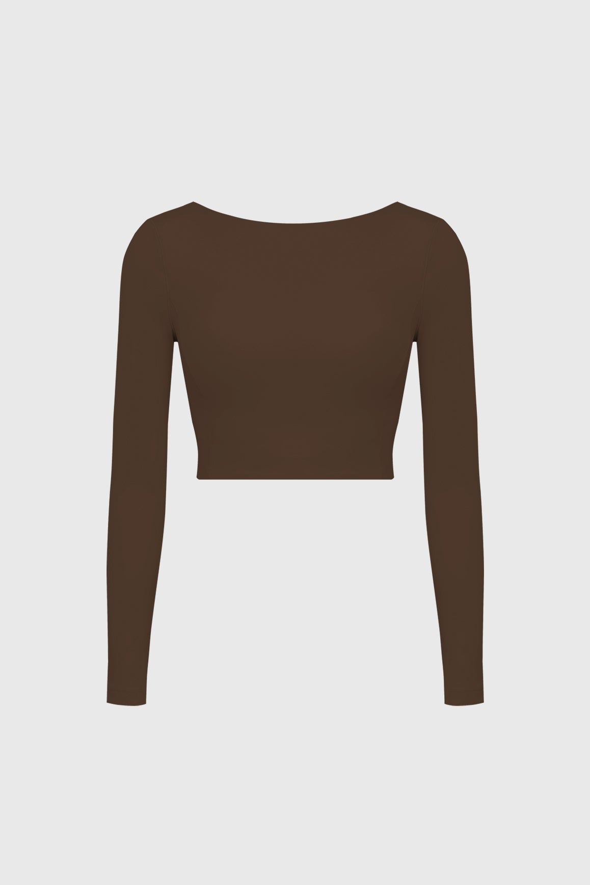 Poise Split-Back Long Sleeve Crop Top - WISKII - Crop Tops
