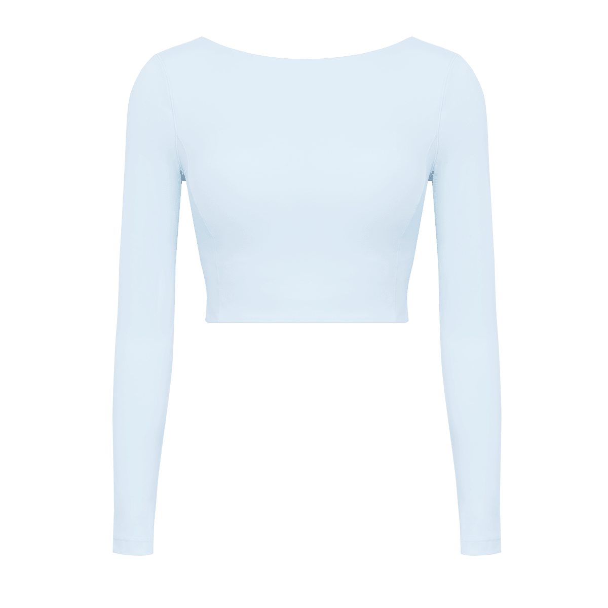 Poise Split-Back Long Sleeve Crop Top - WISKII - Crop Tops
