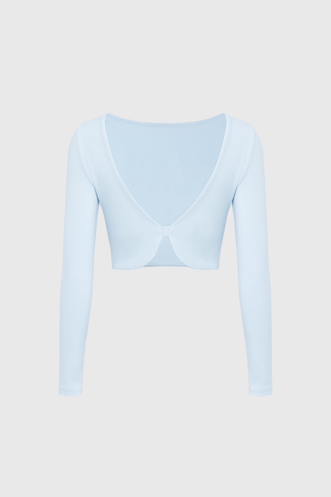 Poise Split-Back Long Sleeve Crop Top - WISKII - Crop Tops