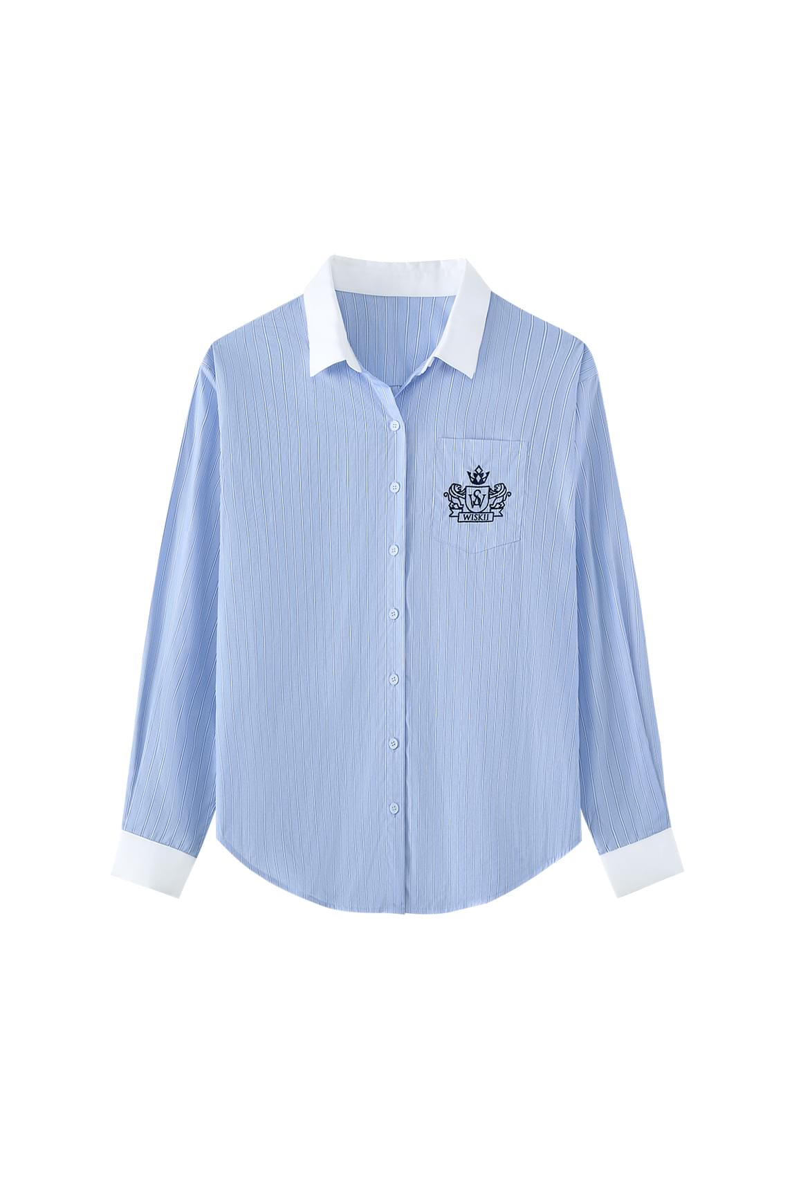 Riviera Relaxed Cotton Shirt - WISKIIWS591azurebreezeS/M
