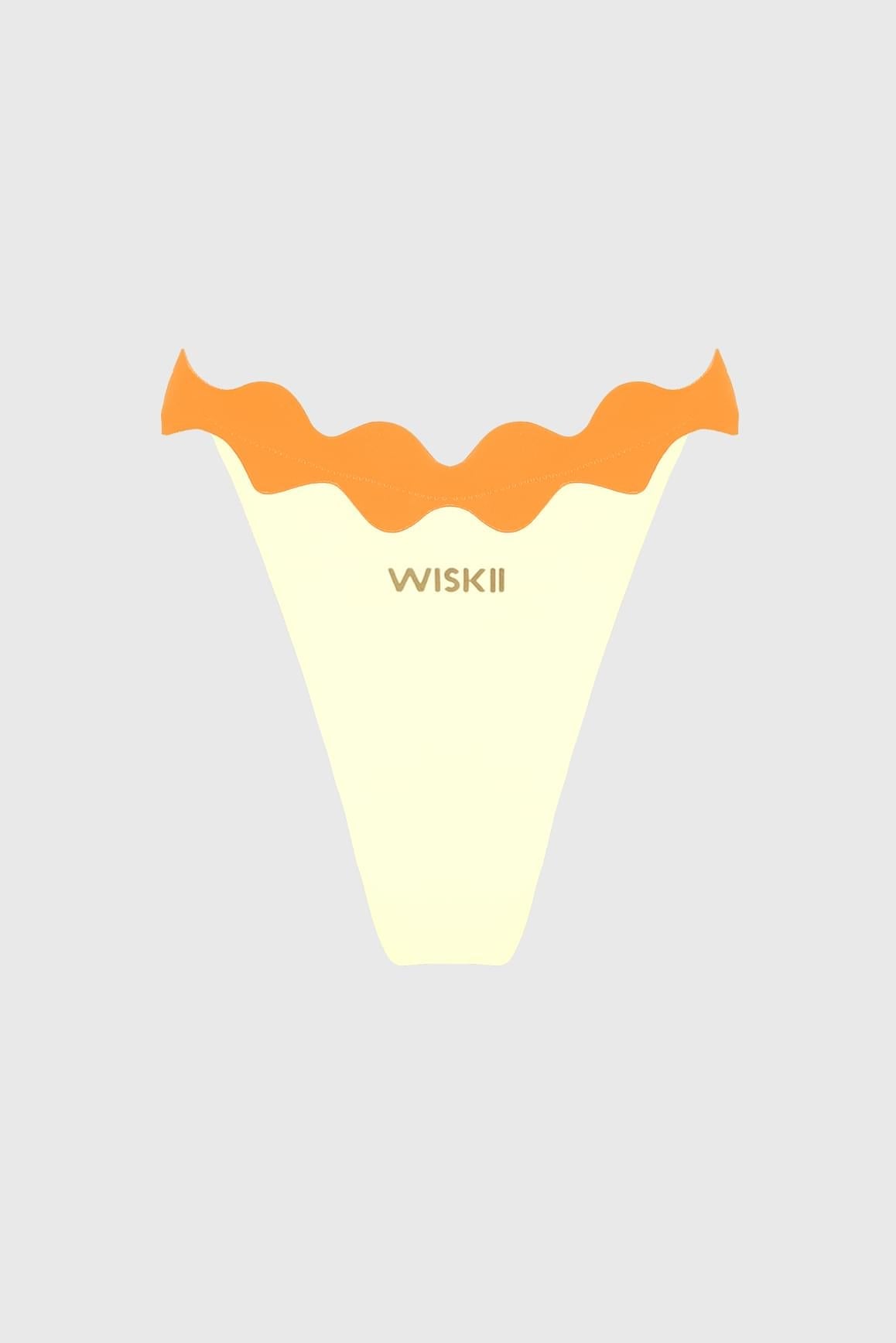 Riviera Scallop Contrast Bikini Bottom - WISKIIWS679limoncellocitrusS