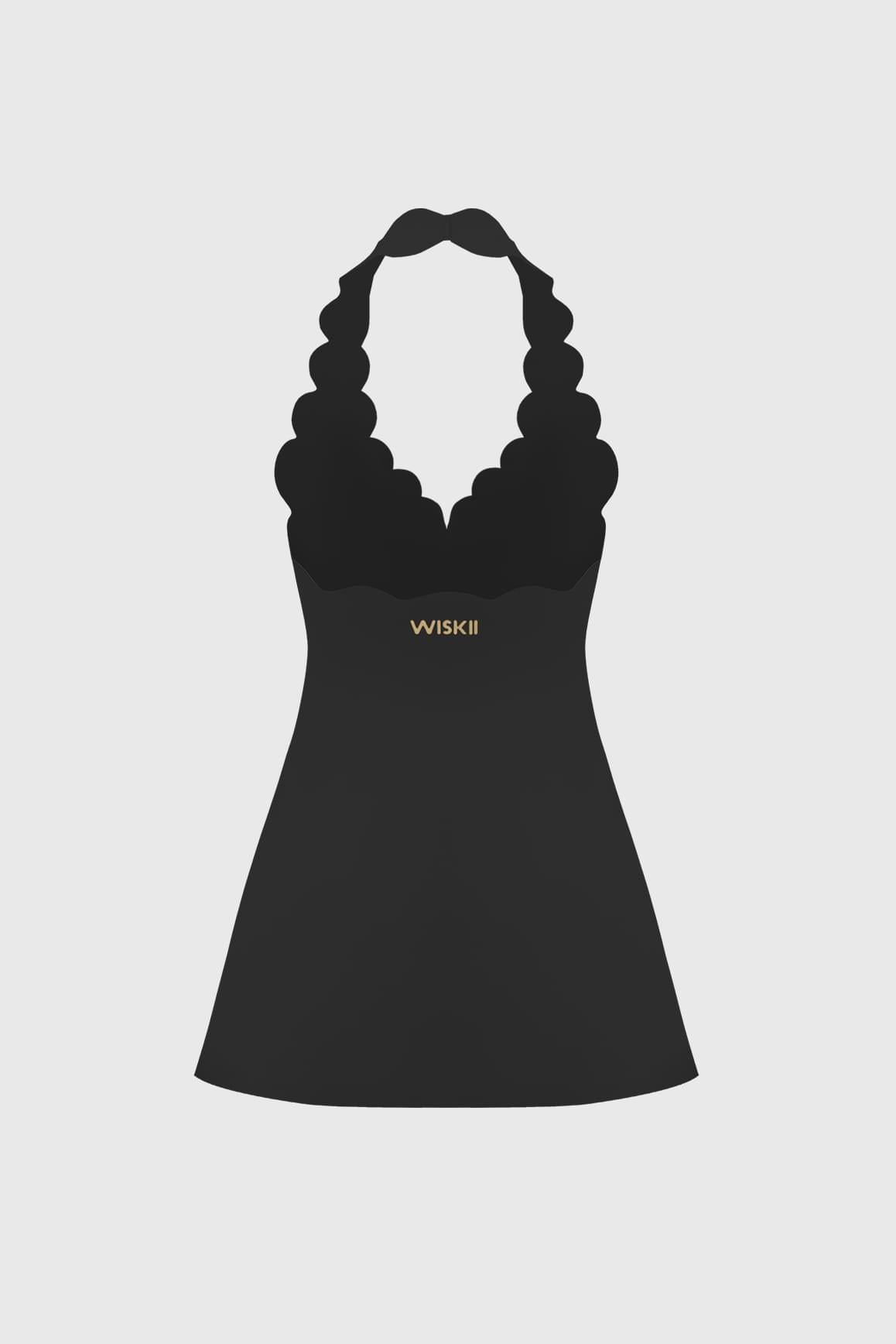 Riviera Scallop-Halter Dress - WISKIIWS692deserttruffleS