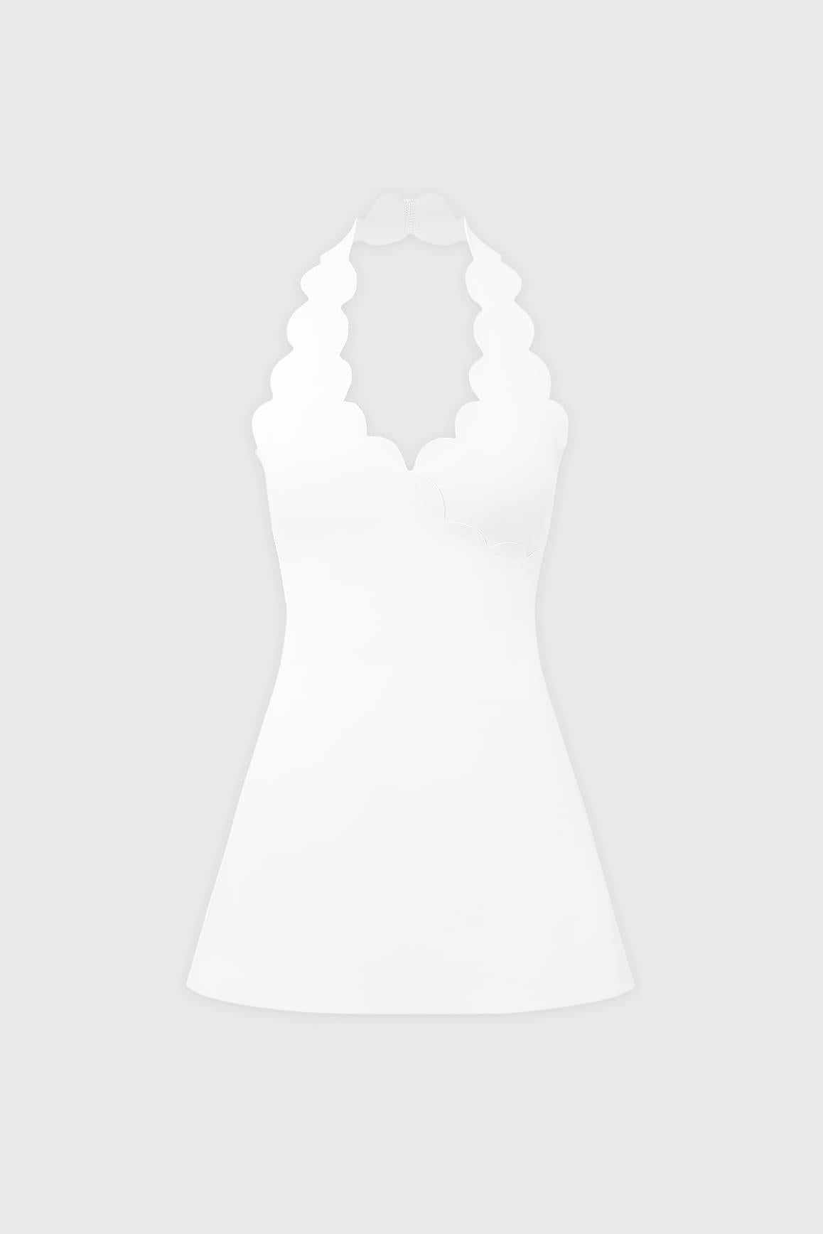 Riviera Scallop-Halter Dress - WISKIIWS692deserttruffleS