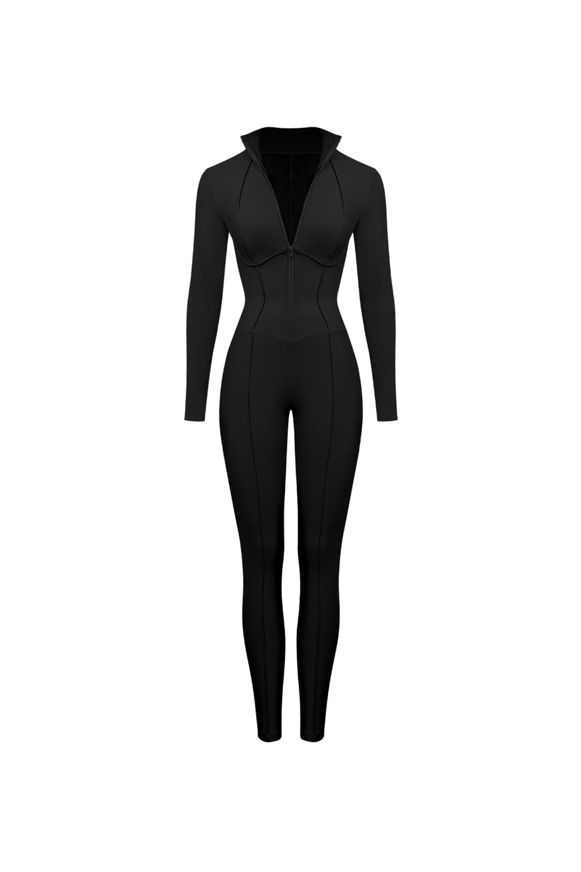 Solace Tailored Zip Catsuit - WISKIIWS655blackS