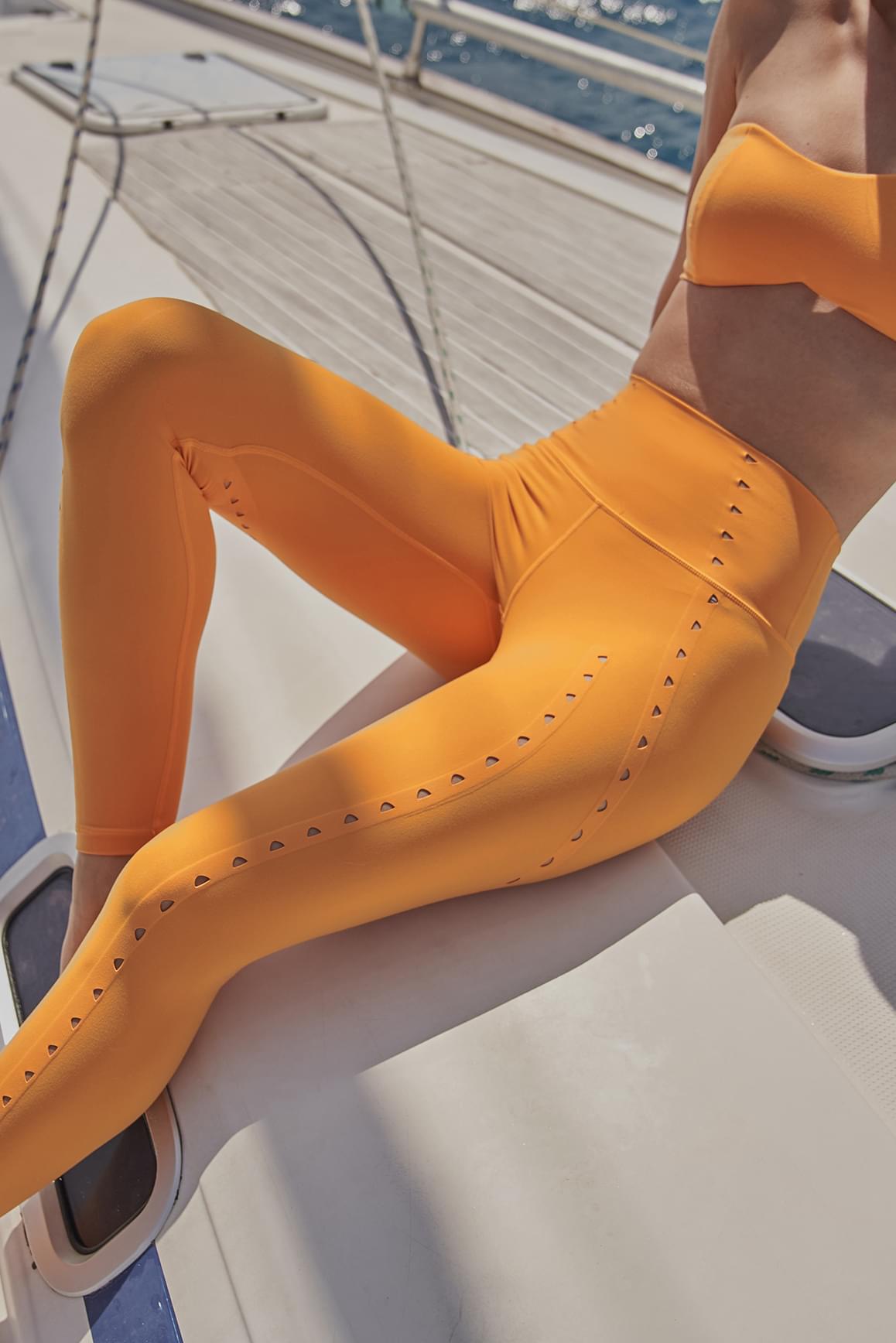 Training Laser Cut Legging - WISKIIWS271flameorangeS