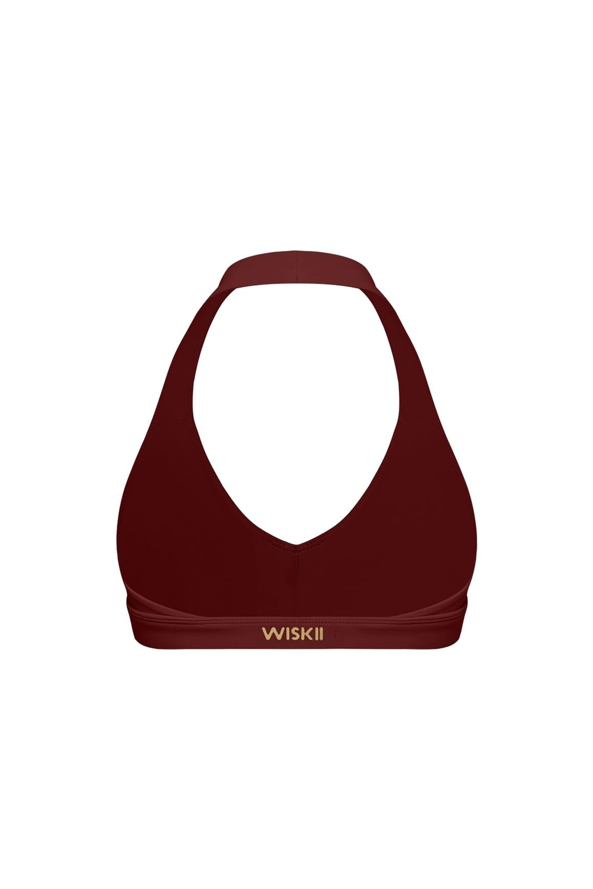 V-Cut Halter Bra - WISKIIWS599mulledwineS