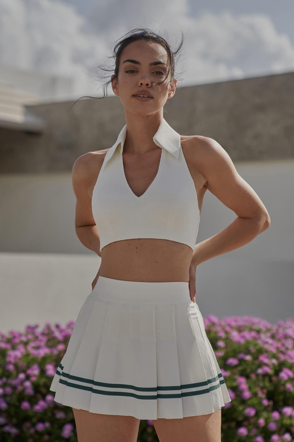 Varsity Tennis Skirt - WISKIIWS286ivoryS