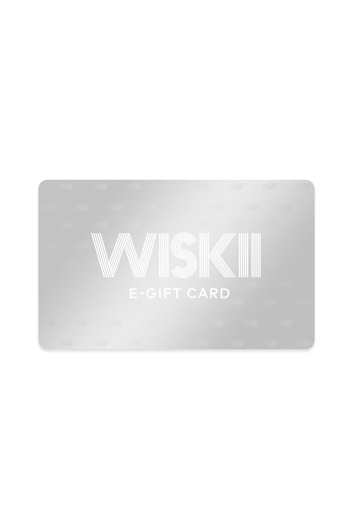 WISKII 電子禮券,面額$50,長方形禮券上印有WISKII品牌商標與設計