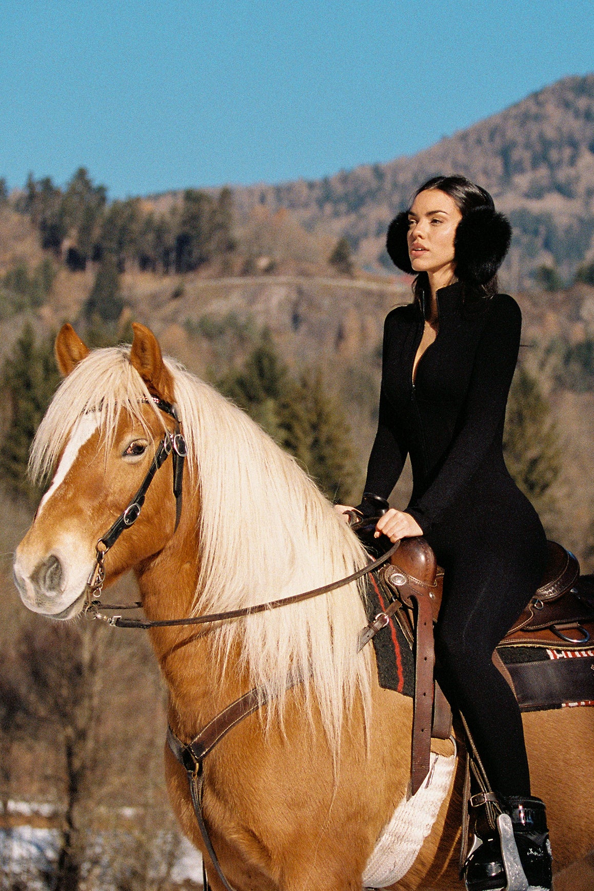 Ivory long sleeve half-zip full length unitard by WISKII, featuring a sleek fitted design for comfort and style.