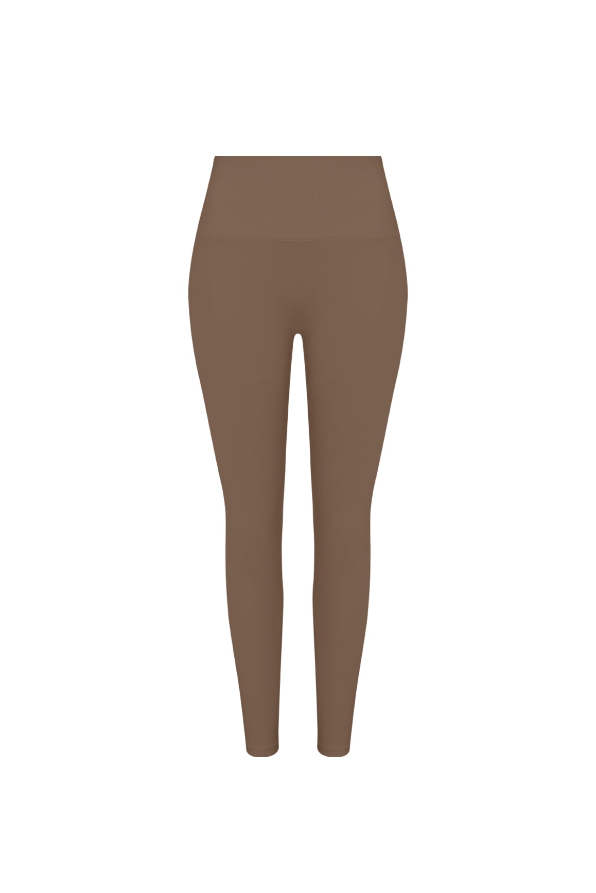 WISKII High-Waist Vigor Scrunch Leggings in Desert Truffle, showcasing the fitted design and scrunch detailing for activewear style