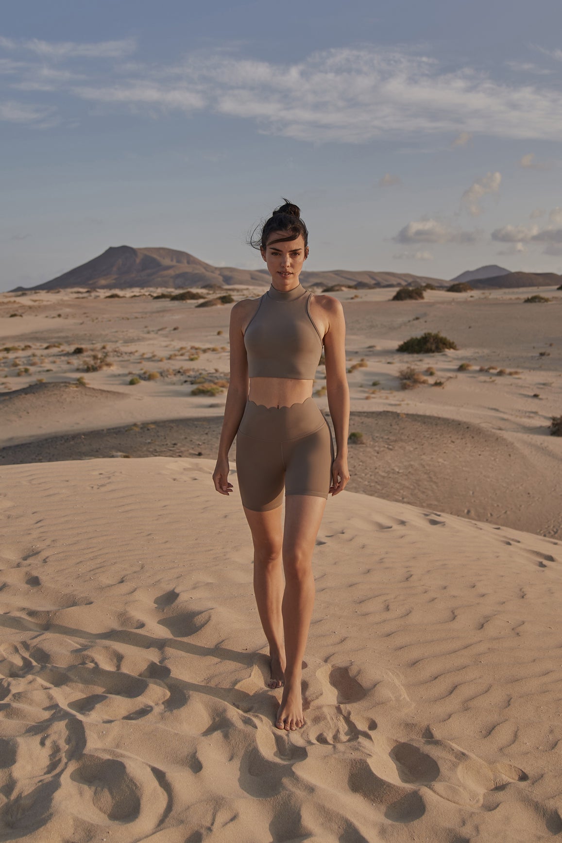 Model wears WISKII High-Waist Sculpting Biker Short