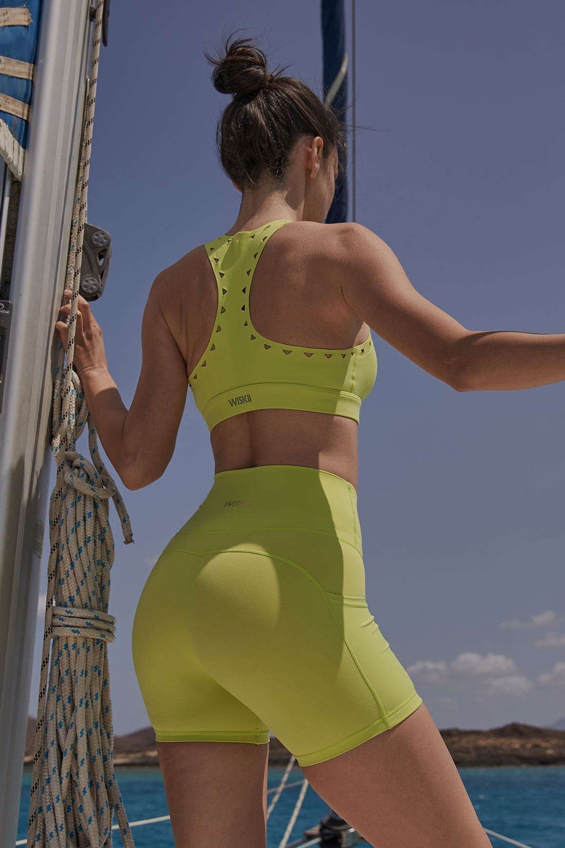 Model wears WISKII V-Waist Vigorous Short