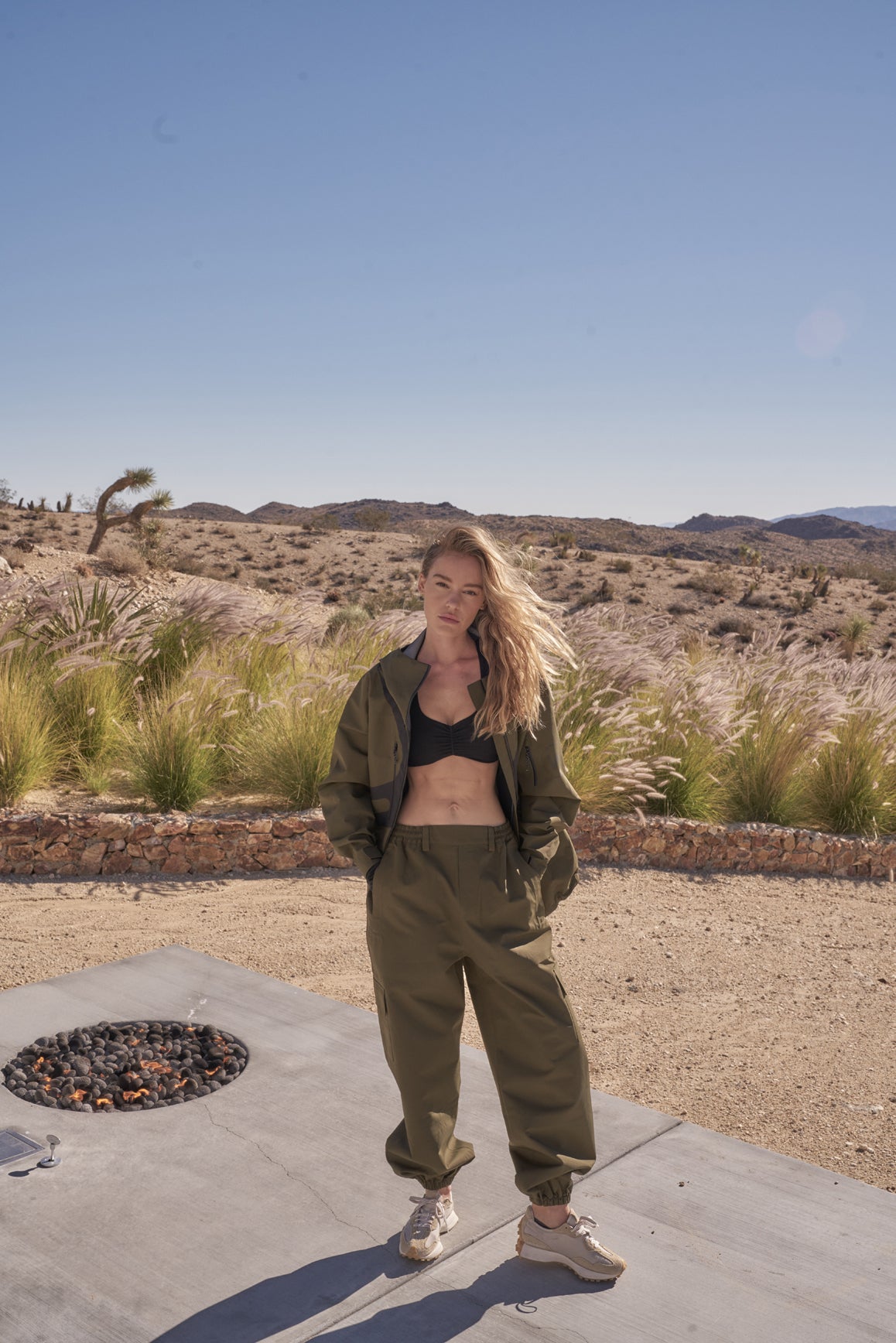 3L Waterproof Performance Set - Dark Olive Color | Women workout set