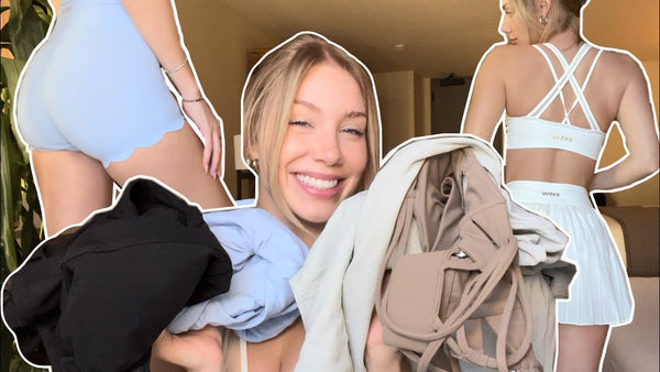 Louise Barnard shows off three outfits she is about to try on