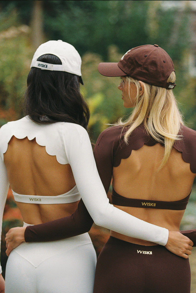 Scalloped Long Sleeve Sports Shrug