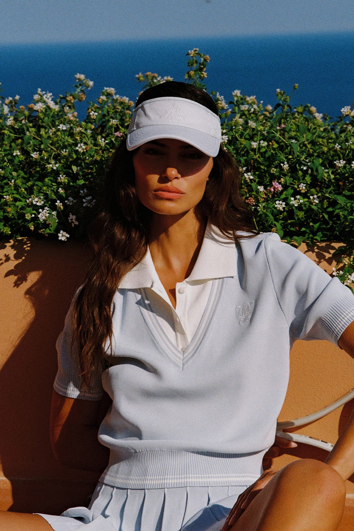 Riviera Layered Collared Knit Top