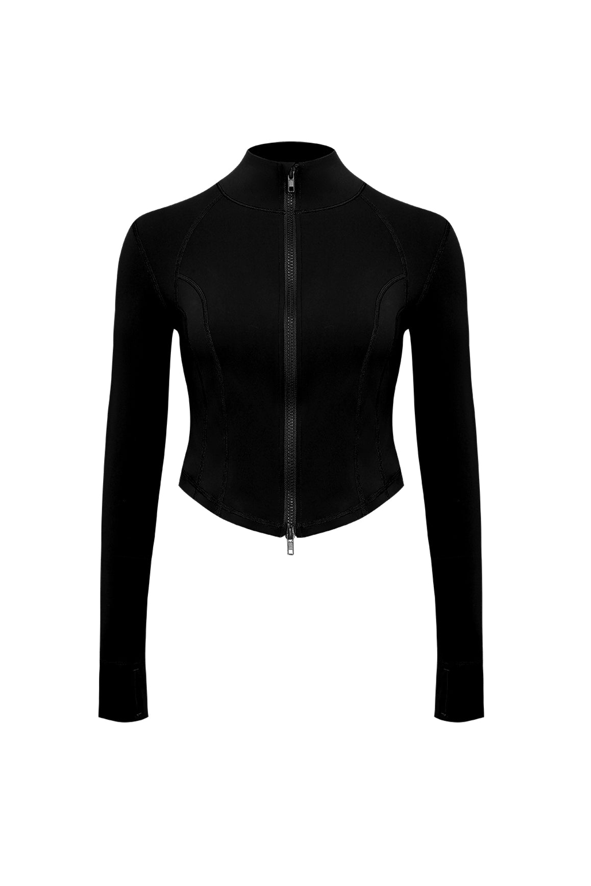 Hourglass Cropped Full Zip Jacket