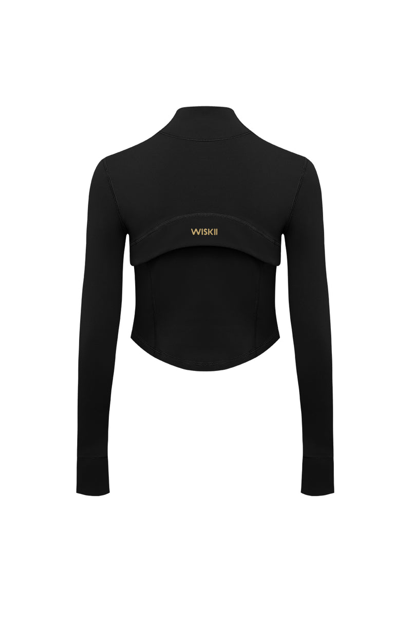 Hourglass Cropped Full Zip Jacket