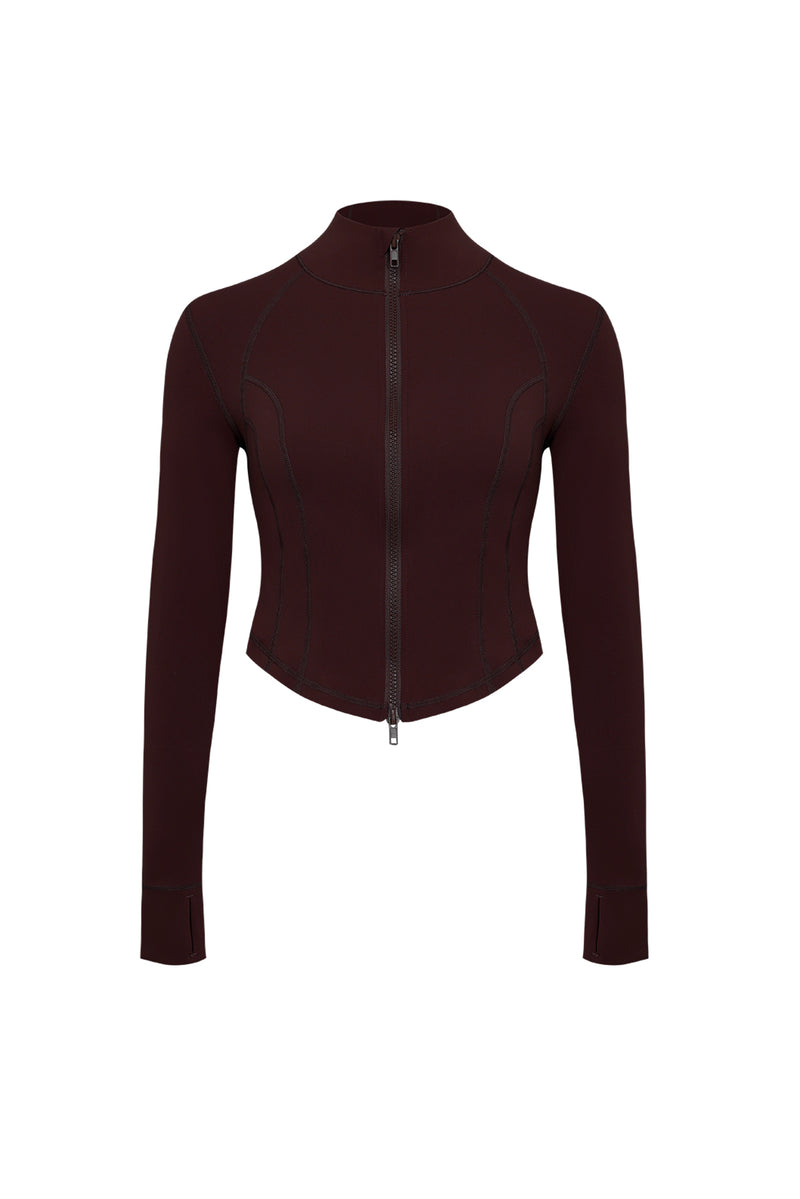 Hourglass Cropped Full Zip Jacket