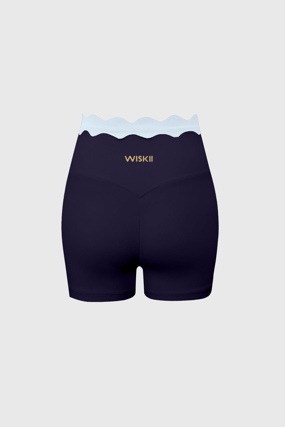 Contrast Scallop Scrunch Short