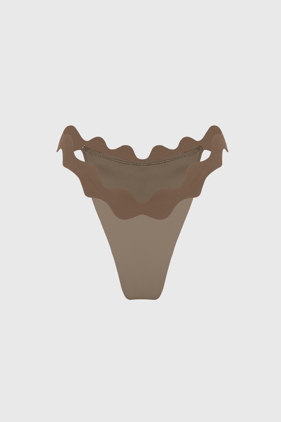 Riviera Scallop Contrast Bikini Bottom