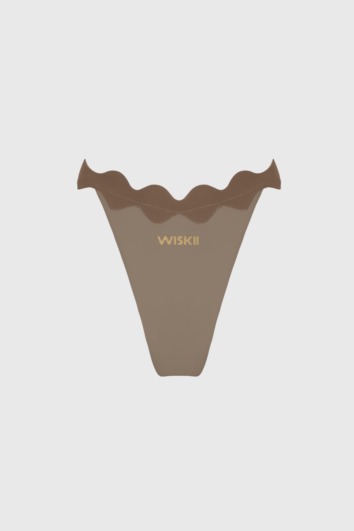 Riviera Scallop Contrast Bikini Bottom